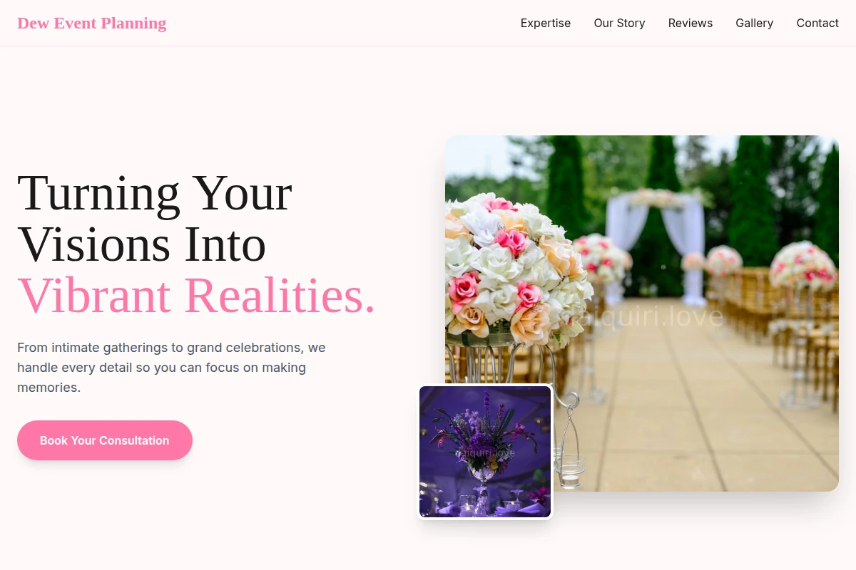 Dew Event Planning